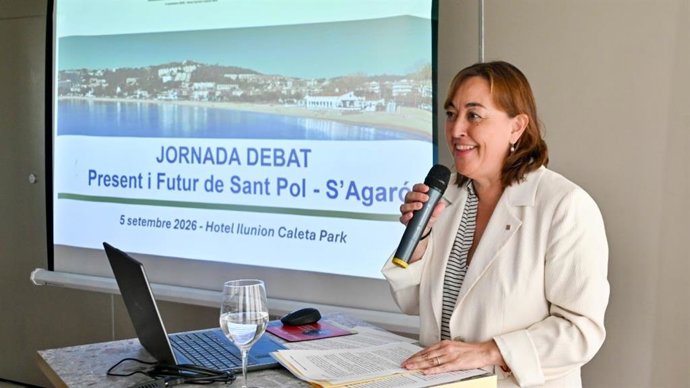 La consellera durante la jornada