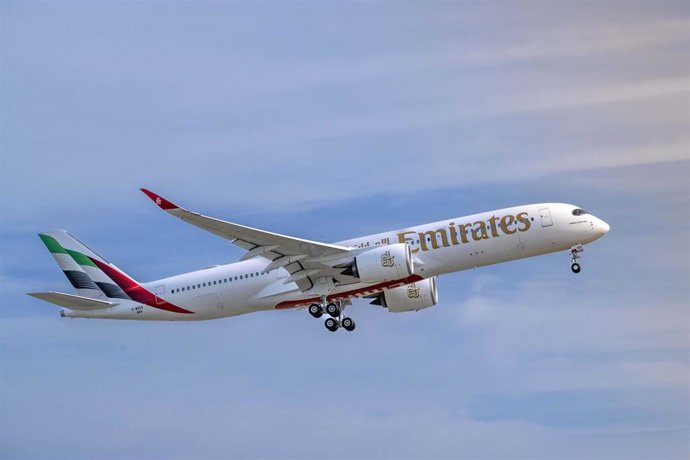 Archivo - Airbus Aa350-900 de Emirates.