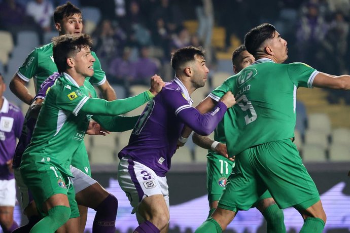 Futbol, Deportes Concepcion vs Audax Italiano Vigesimasegunda fecha, campeonato Nacional 2026. El jugador de Deportes Concepcion Lautaro Grillo es fotografiado durante el partido de primera division contra Audax Italiano disputado en el estadio Ester Roa