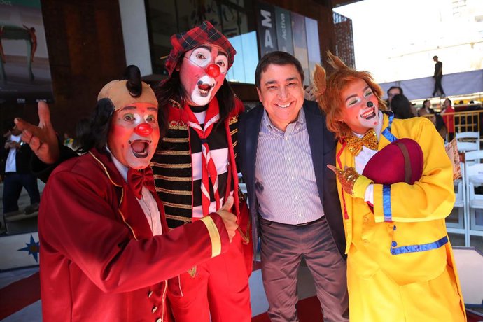 Santiago, 5 de septiembre 2026. El ministro de las Culturas, las Artes y el Patrimonio, participa de la celebracion del Dia Nacional del Circo en el GAM. Ministerio de las Culturas, las Artes y el Patrimonio via Aton Chile