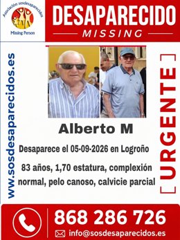 Cartel de búsqueda del desaparecido