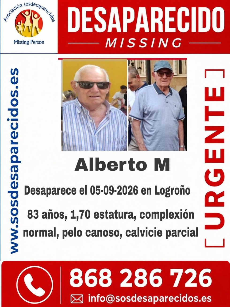Cartel de búsqueda del desaparecido