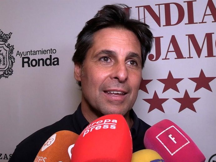 Fran Rivera durante el premio 'Mundial del jamón'