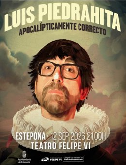 Cartel del espectáculo 'Apocalípticamente Correcto' de Luis Piedrahita.