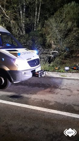 Accidente en la AS-15, en Degaña.