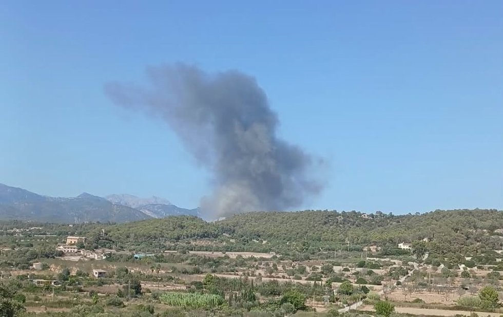 Incendio en Santa Margalida