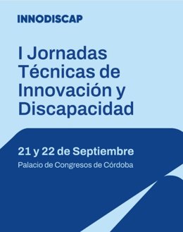 Cartel de las I Jornadas Técnicas de Innovación y Discapacidad.