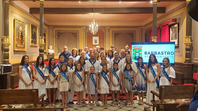 Acto de homenaje a los barbastrenses que residen fuera de la capital del Somontano en una nueva jornada de las Fiestas en Honor de la Natividad de Nuestra Señora.
