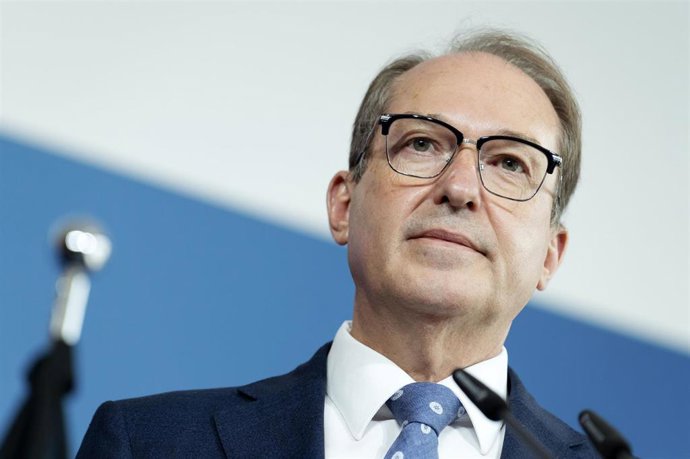 Archivo - El ministro del Interior de Alemania, Alexander Dobrindt, durante una rueda de prensa en julio de 2026 (archivo)
