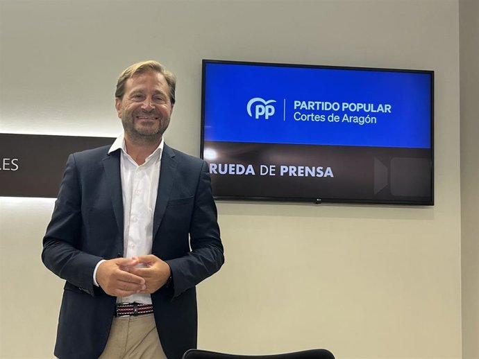 El diputado del PP en las Cortes de Aragón Fernando Ledesma.