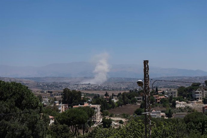 Archivo - Ataque israelí en el sur de Líbano (archivo)