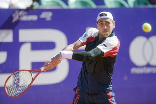 Tenis, Alejandro Tabilo vs Facundo Diaz ATP 250 Buenos Aires 2026. El tenista chileno Alejandro Tabilo es fotografiado contra Facundo Diaz de Argentina durante el ATP 250 en Buenos  Aires, Argentina. 10/02/2026 Mariano Garcia/ UNAR via