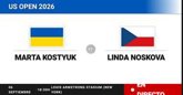 Foto: Marta Kostyuk - Linda Noskova, en directo hoy: sigue el partido de US Open WTA
