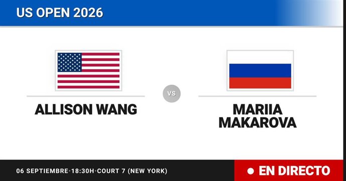 Allison Wang - Mariia Makarova: resumen y estadísticas del partido de Treintaidosavos de final de US Open Juniors, Girls