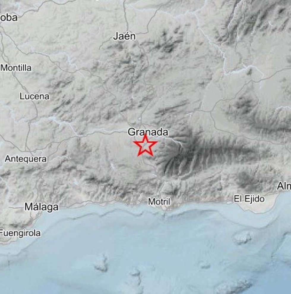 Punto exacto del terremoto sentido por la población de Villa de Otura (Granada) el 6 de septiembre.
