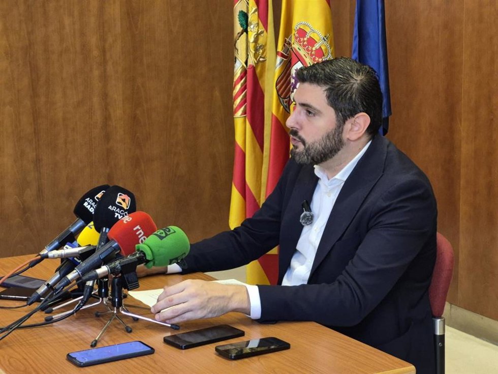 El vicepresidente del Gobierno de Aragón, Alejandro Nolasco, el pasado viernes en Teruel.