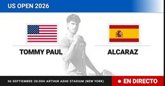 Foto: Sigue en directo el Alcaraz-Paul de 1/8 del US Open