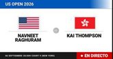 Foto: Navneet Raghuram - Kai Thompson, en directo hoy: sigue el partido de US Open Juniors, Boys