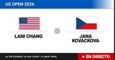 Foto: Lani Chang - Jana Kovackova, en directo hoy: sigue el partido de US Open Juniors, Girls