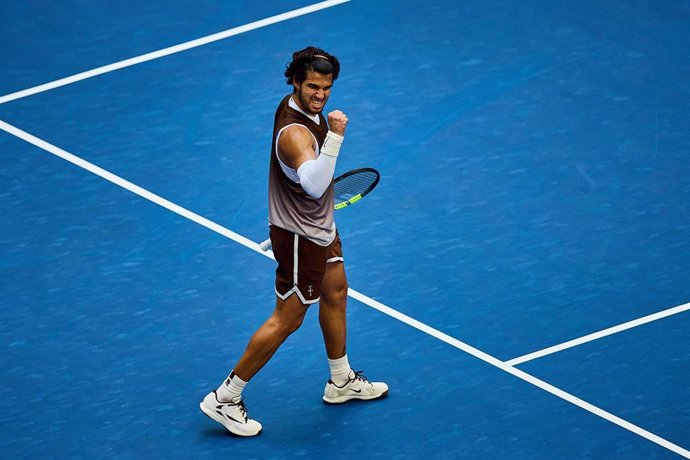 El tenista español Carlos Alcaraz, en el US Open 2026. 