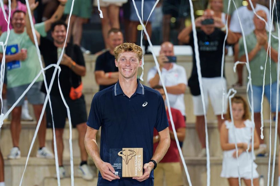 El tenista francés Felix Balshaw, campeón del Rafa Nadal Open by Movistar 2026.