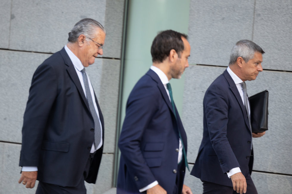 El presidente de Plus Ultra, Julio Martínez Sola, a su llegada a la Audiencia Nacional, a 7 de septiembre de 2026, en Madrid (España).