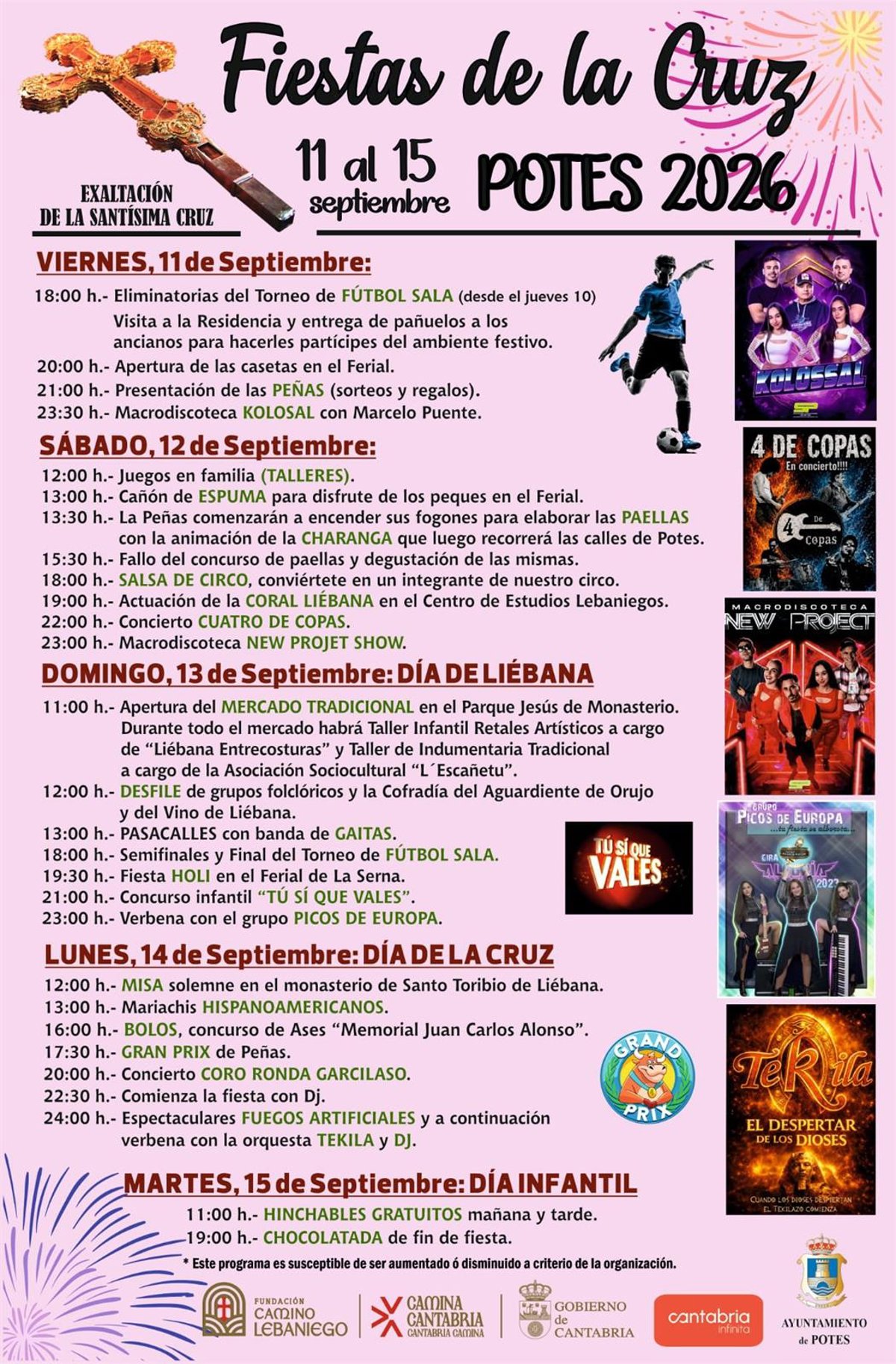 Las Fiestas de la Cruz de Potes arrancan este fin de semana con cinco jornadas de música, gastronomía y deporte