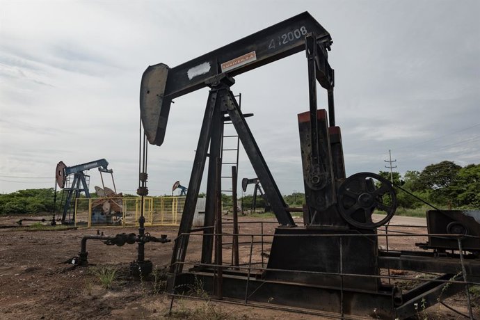 Archivo - Arquivo - 24 de maio de 2018 - Maracaibo, Venezuela - As reservas comprovadas de petróleo da Venezuela são reconhecidas como as maiores do mundo, totalizando 297 bilhões de barris. As instalações petrolíferas da empresa estatal PDVSA (Petróleos 