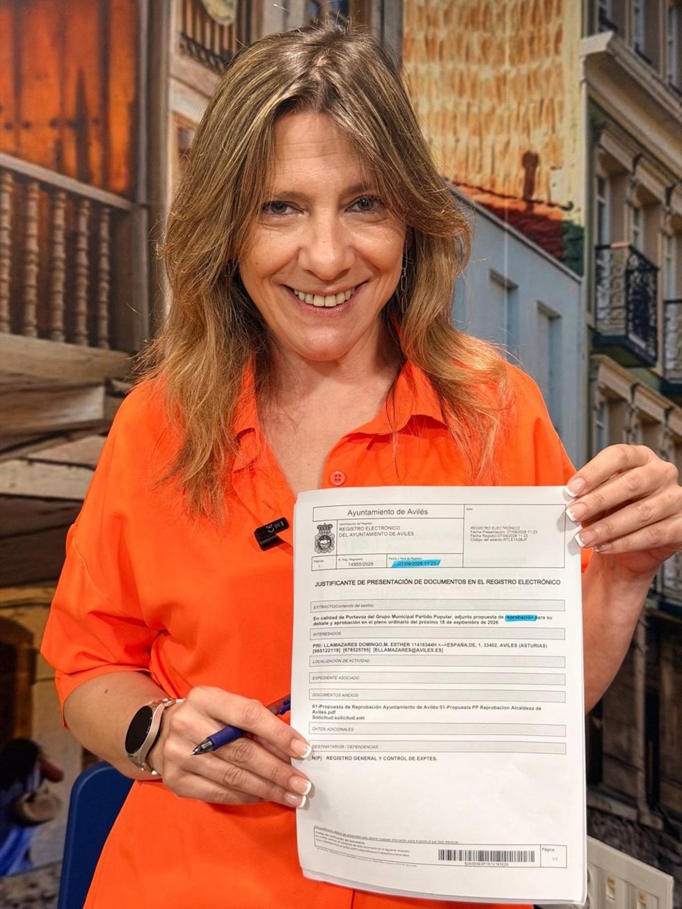 La portavoz del PP de Avilés, Esther Llamazares.