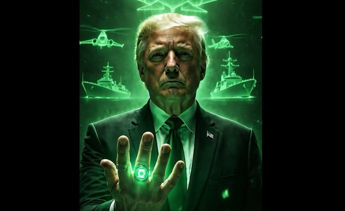 Donald Trump se convierte en Green Lantern en un vídeo de la Casa Blanca generado por IA