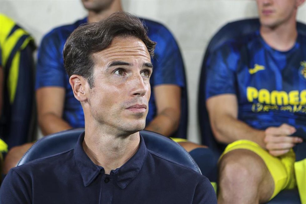 Iñigo Perez durante un partido del Villarreal CF