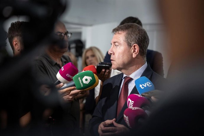 El presidente de C-LM, Emilliano García-Page, en Talavera de la Reina.