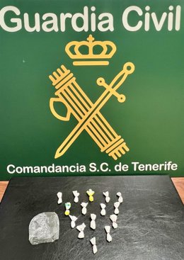 Cocaína intervenida a un detenido en Arafo