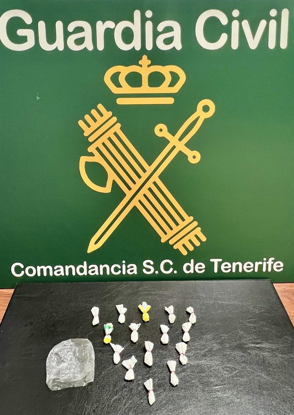 Cocaína intervenida a un detenido en Arafo