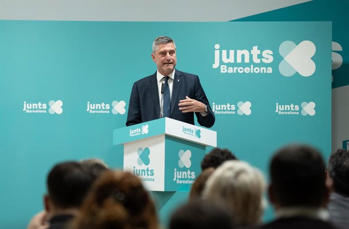 Archivo - El president de Junts a l'Ajuntament de Barcelona, Jordi Martí