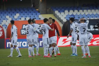 Futbol, Huchipato vs Colo Colo Vigesimosegunda fecha fecha, campeonato Nacional 2026. Colo Colo y , Huachipato, empataron  durante el partido de primera division  disputado en el estadio Ester Roa de Concepcion, Chile. 06/09/2026 Marco