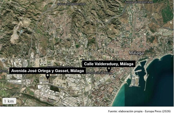 Alguna de las ubicaciones en Málaga donde se producirán cortes por un rodaje.