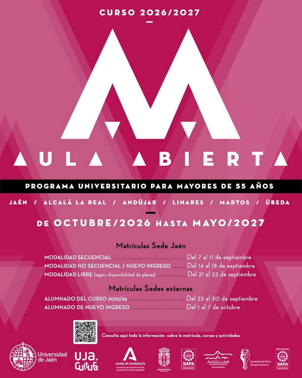 Cartel del programa universitario Aula Abierta.