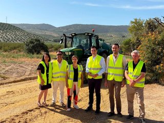 Visita a las obras en el camino Camuñas.