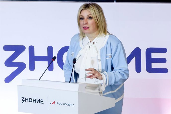Archivo - La portavoz del Ministerio de Exteriores de Rusia, María Zajarova