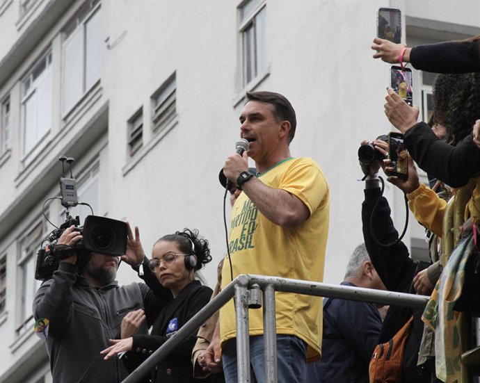 September 7, 2026, Sao Paulo, Sao Paulo, Brasil: Sao Paulo (SP) 7/09/2026 - Flavio Bolsonaro/Politics/Campaign/SP - Flavio Bolsonaro, presidential candidate for the PL party, during the Independence Day 7th event on Paulista Avenue, Sao Paulo. Brazil cele