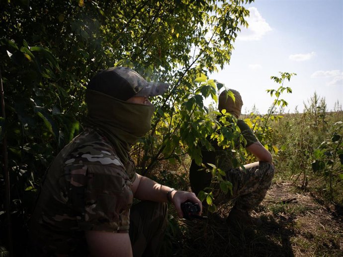 Militares del Ejército de Ucrania en la provincia de Dnipropetrovsk, en el marco de la guerra con Rusia, desatada en febrero de 2022 (archivo)