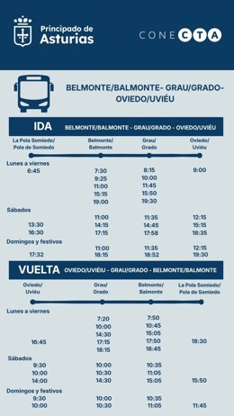 Nuevos horarios.