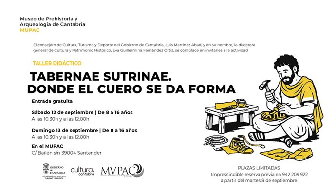 Cultura organiza un taller en el MUPAC sobre trabajos con cuero en la antigua Roma