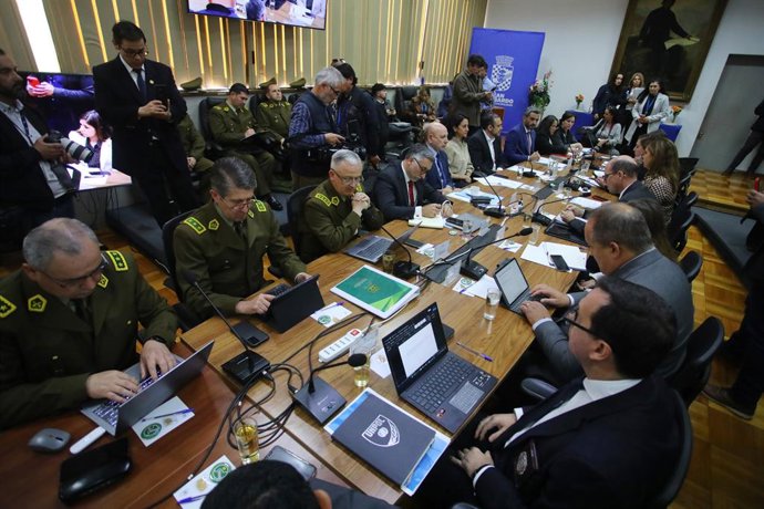 Santiago, 7 de septiembre 2026. Comision de Seguridad Publica del Senado, sesiona en la Municipalidad de San Bernardo  los riesgos a que se ven expuestas las autoridades de eleccion popular en el ejercicio de su cargo dentro del actual contexto del