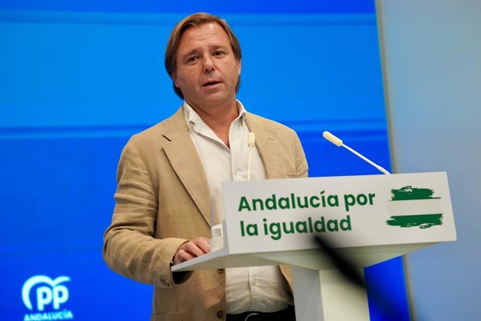 El secretario general del PP-A, Antonio Repullo, este martes