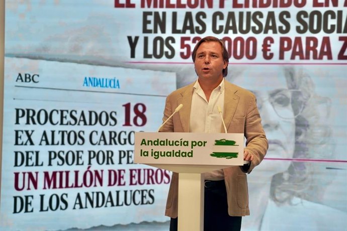 El secretario general del PP-A, Antonio Repullo, este martes