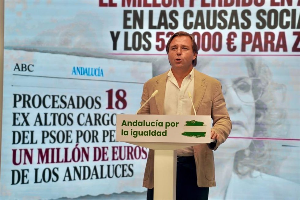 El secretario general del PP-A, Antonio Repullo, este martes