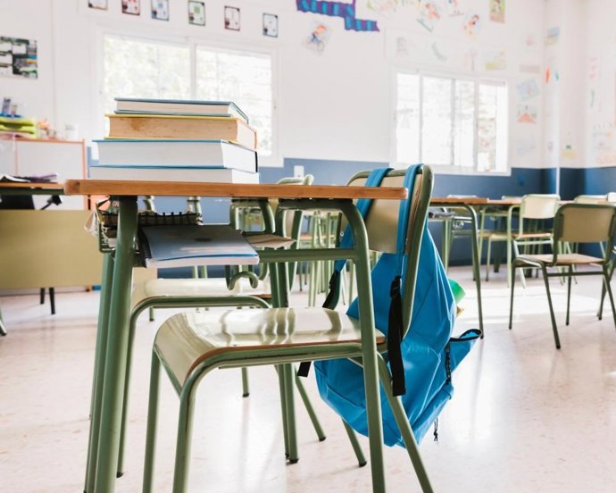 Imatge de l'aula d'un centre educatiu de la Comunitat Valenciana.