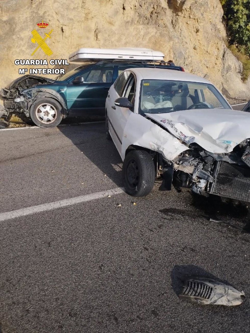 Colisión en la A-348, en la provincia de Granada.